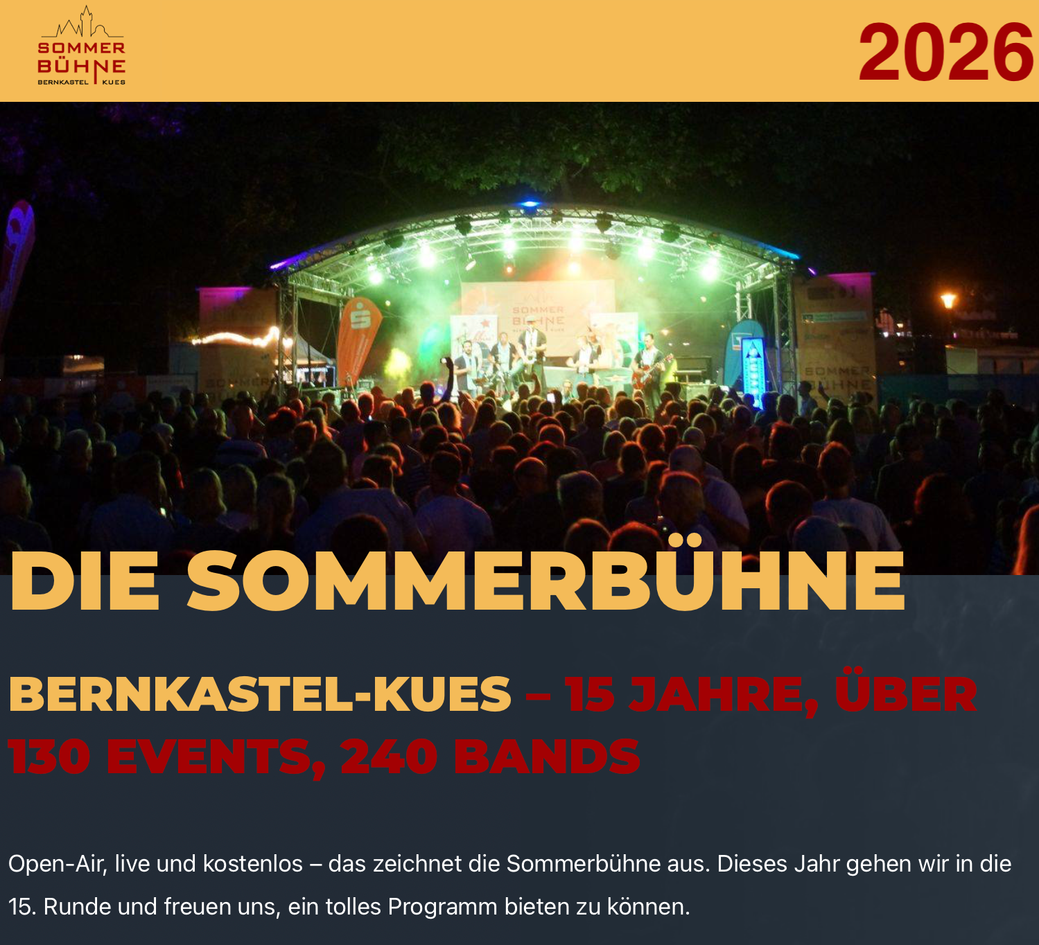 Sommerbühne 2026